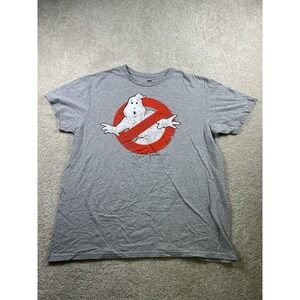 Mad Engine‎ Ghostbusters Mens Size L Graphic Gray Tshirt
